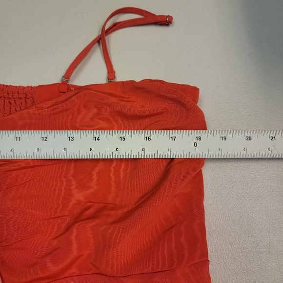 Future Collective Women's Holiday Sweetheart Bow Mini Dress Red Size XL - Picture 4 of 5